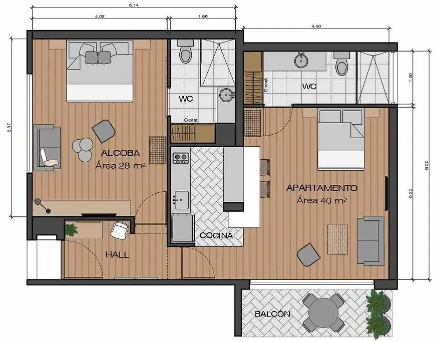 Apto Br Suites 6 Min De Provenza, Encanto Natural Medellin 0*,